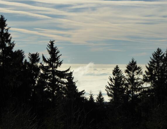 Klasse Fernsicht beim Aufstieg