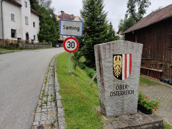 Saming - Grenzübergang Österreich - Deutschland