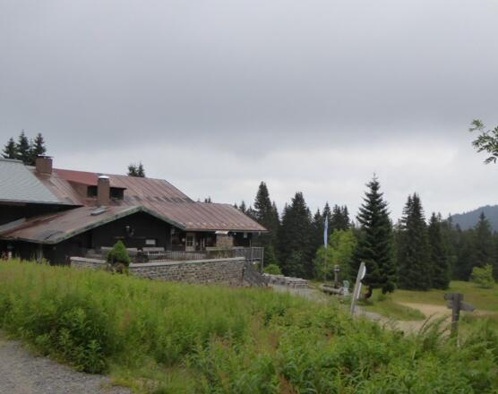 Chamer Hütte kurz nach dem Kleinen Arber