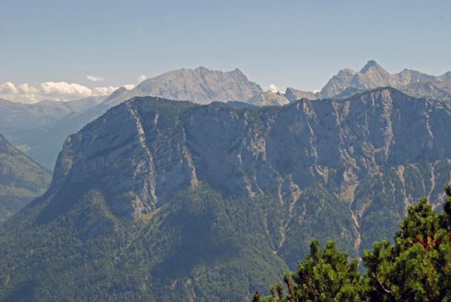 Blick über die Reiteralm zum Watzmann