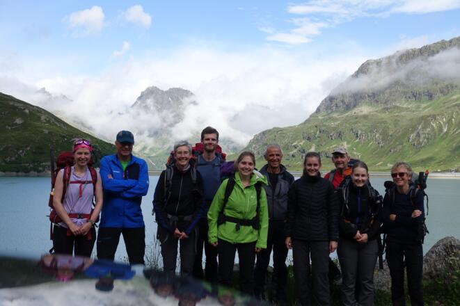 Die Gruppe - noch ausgeruht