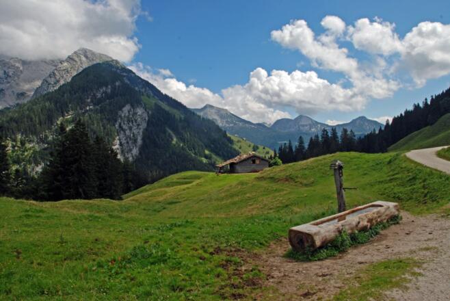 Das Almgebiet der Litzlalm