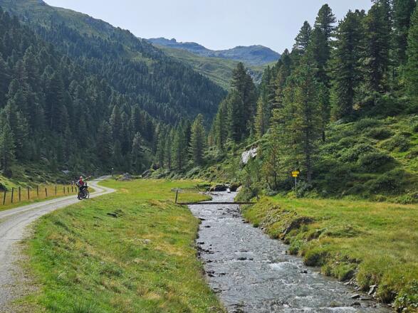 Flachstück kurz vor dem finalen Anstieg