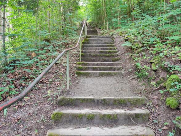 Passau - Stiege zur Wallfahrtskirche Mariahilf