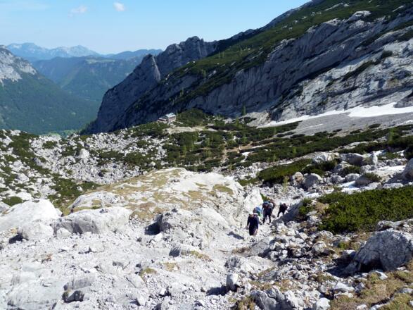 Zustieg von der Blaueishütte