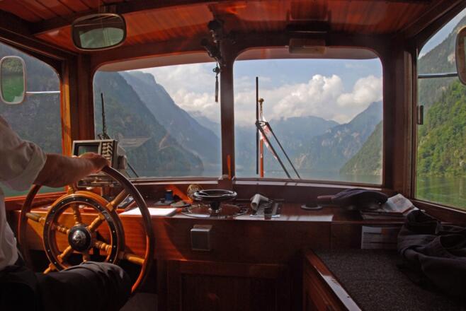 Mit dem Schiff über den Königssee