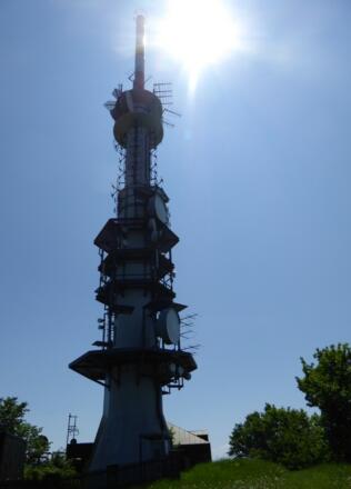 Sendemasten auf dem Burgstall