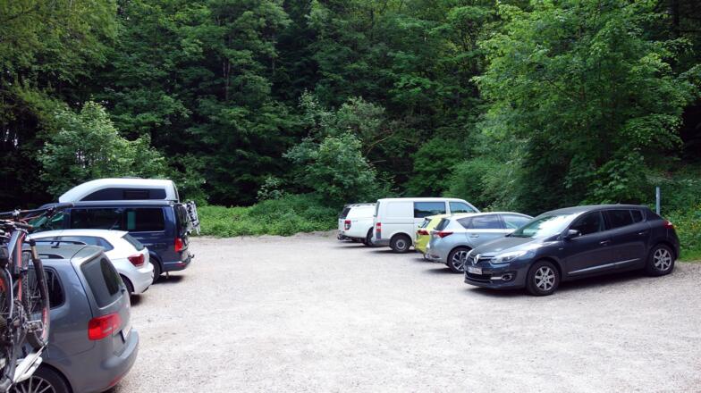 P Kugelbachweg, links ~500m Seehöhe
