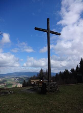 Gipfelkreuz am Oberfrauenwald