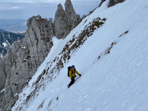 Flanke am Ende des Mittelteils