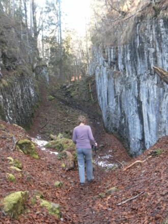 Teufelsgasse Osteinstieg