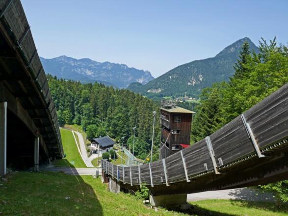 Die Skisprungschanze am Kälberstein
