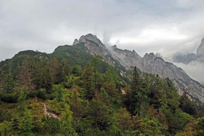 Die Westflanke der Reiteralm