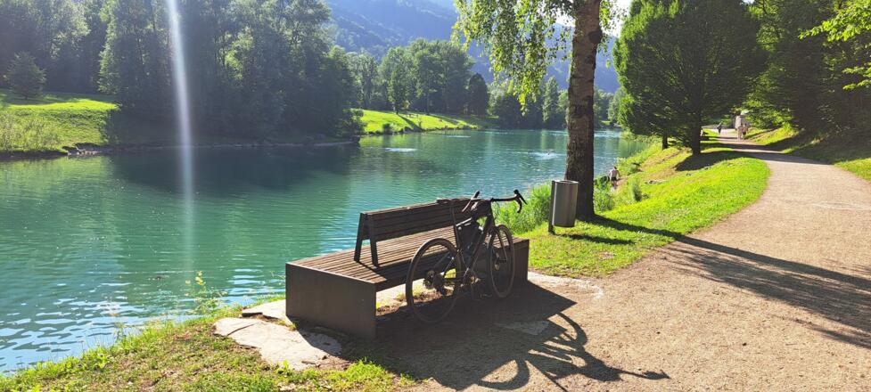 Der Kuchler Badesee lädt zum Erfrischen ein...
