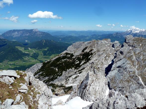 Blick Auf Untersberg, Vordergrund Steinberg und Schärtenspitze