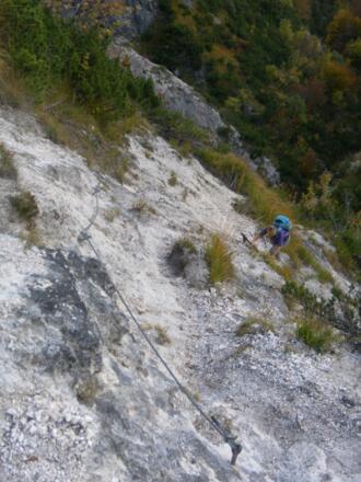 gesicherte Erosionsflanke