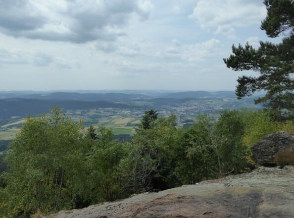 Blick vom Plattenstein nach Bad Kötzting