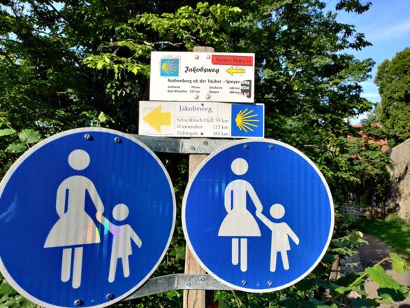 Rothenburg /T. - Start des Jakobsweges