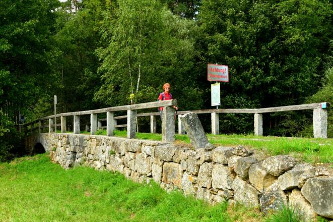 Die "Steinerne Brücke" _ Grenzübergang Tschechien - Österreich