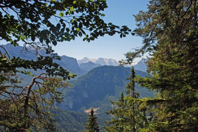 Blick zu den Loferer Steinbergen