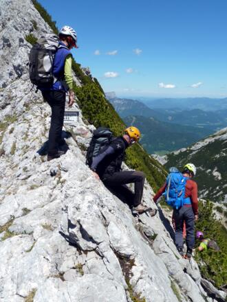 Schöner Fleck, Abstieg zur Blaueishütte