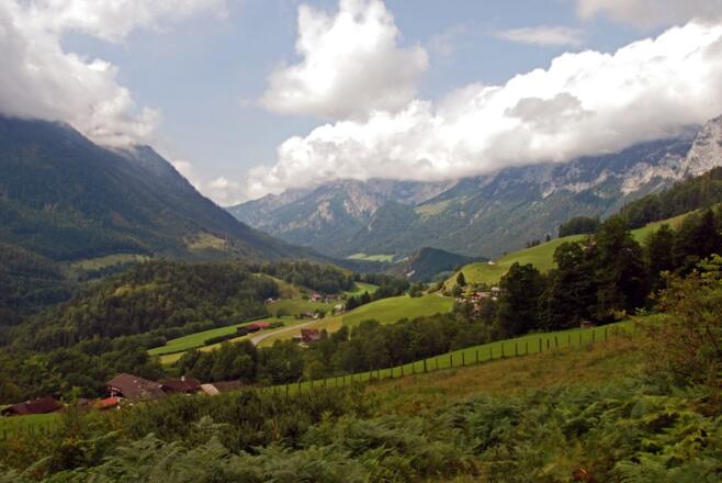 Blick über die Ramsau