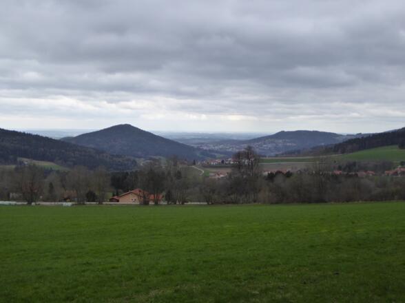 Blick auf Hauzenberg und den Staffelberg
