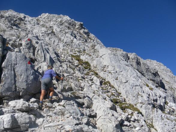 knapp unter dem Wehrgrubenjoch