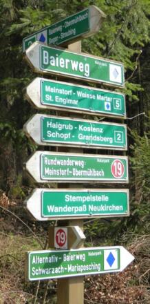 Vereinigung der beiden Baierwegvarianten