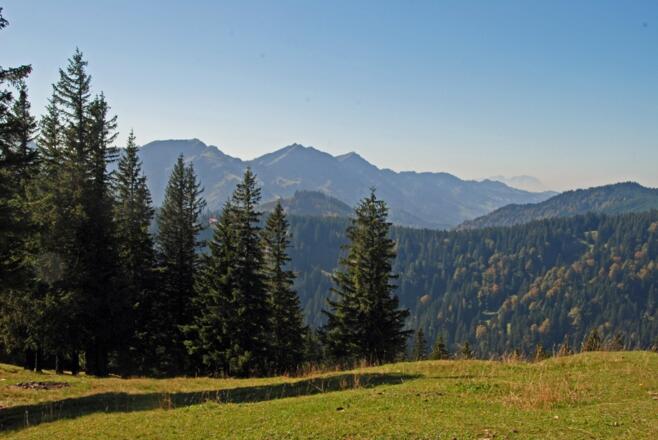 Blick auf die Nagelfluhkette