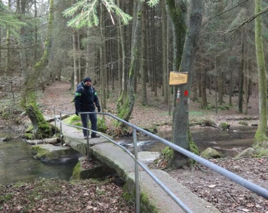 Schafsteg über die Wolfslohklamm
