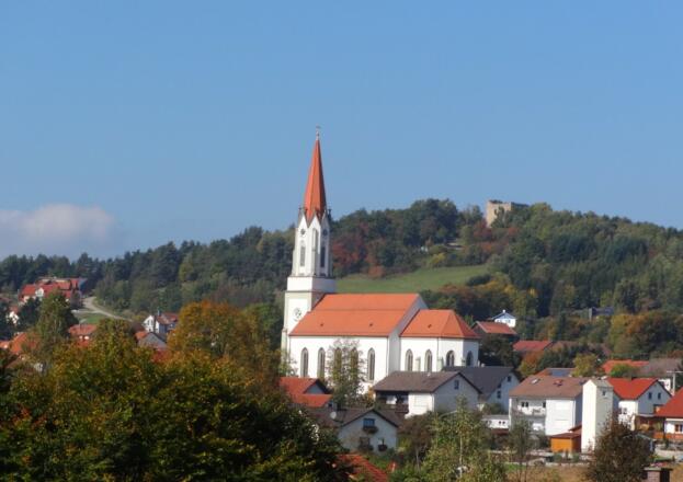 Blick auf Zell und Ruine Lobenstein