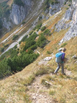 Abstieg zur Steinernen Agnes