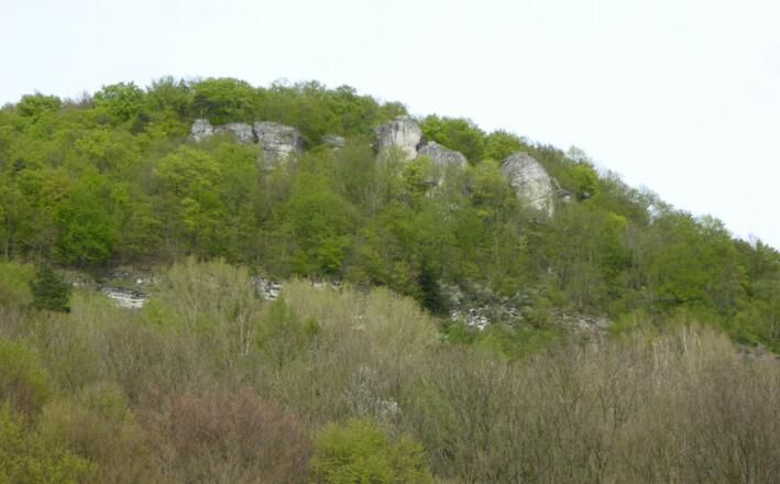 Blick auf den "Hohlen Felsen"