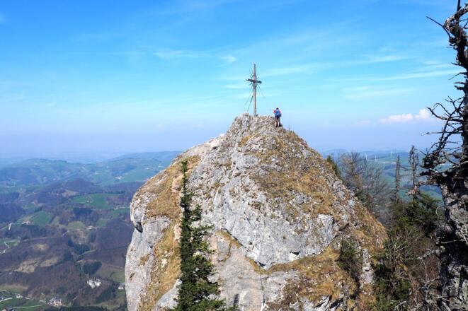 Steinerner Jäger 1185m vom Schlussgrat Schieferstein