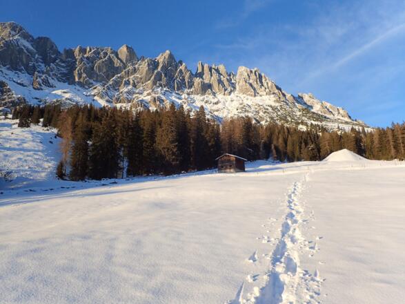 Mandlwand im Abendlicht