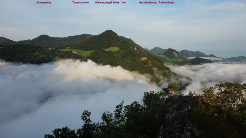 Blick von der Hackermauer ~765m ins Ennstal