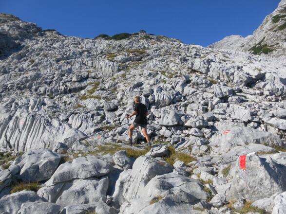 Oberes Tret unter der Schmidt-Zabierow Hütte