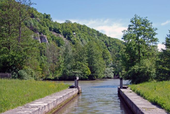 Schleuse am alten Ludwigkanal