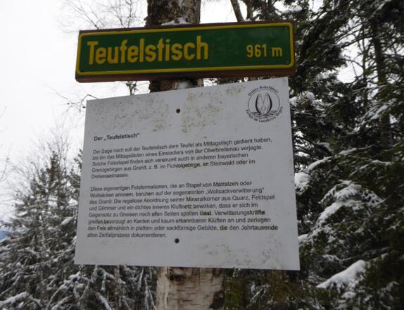 Die Sage vom Teufelstisch