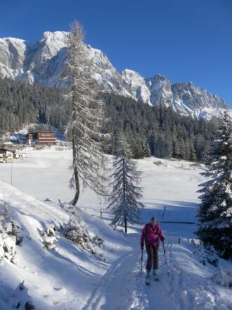 Dientner Sattel vor Hochkönig Südwand