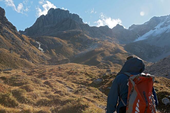 Hinter Gufel mit Blick auf die Parzinnspitze