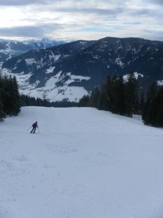 Pistenabfahrt