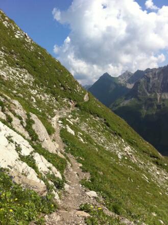 Zwischen Himmelecksattel und Laufbacher Eck