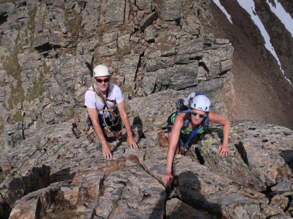 Auf der Seite pfeift's ganz schön hinunter.