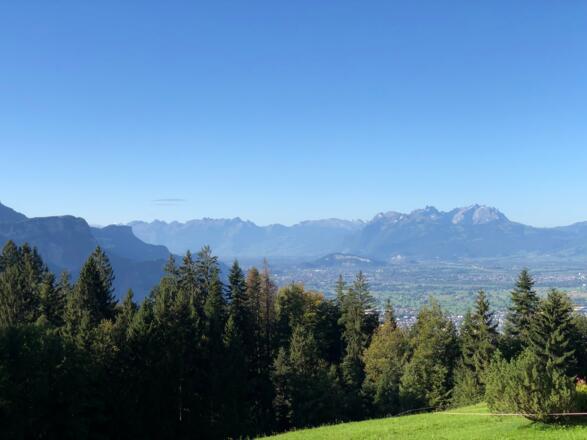 Blick von Bödele richtung Säntis