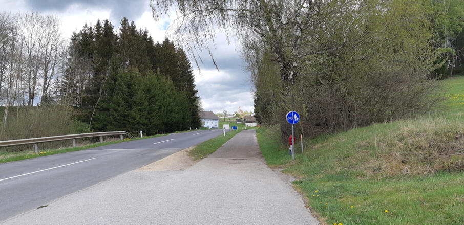 Rückweg nach Rainbach entlang der Landesstraße