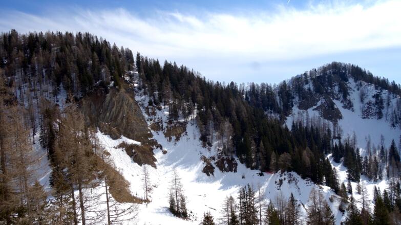 1657m Kreuzbauernspitz mit Wurzerkampl und Gameringspitz rechts