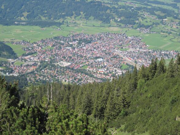 Oberstdorf aus der Vogelperspektive