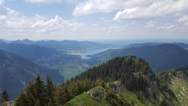 Aussicht vom Bodenschneid auf den Tegernsee